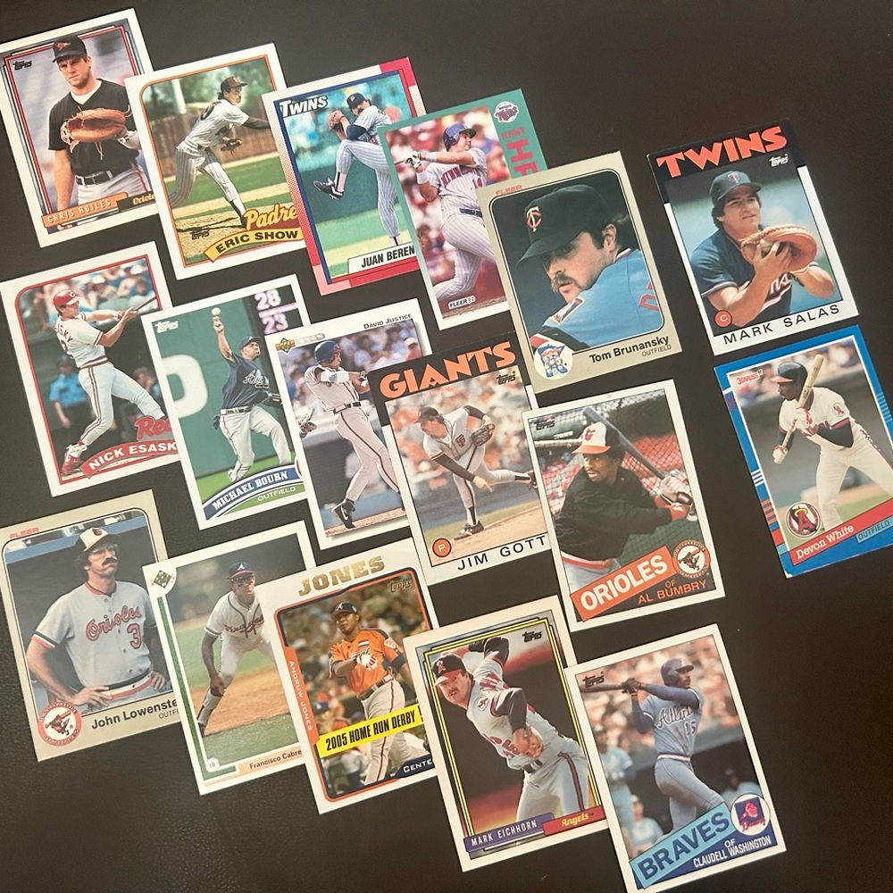 Vintage Baseball Trading Cards Collection